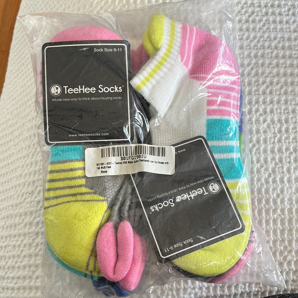 Brand new 6 packs of socks from teehee socks.